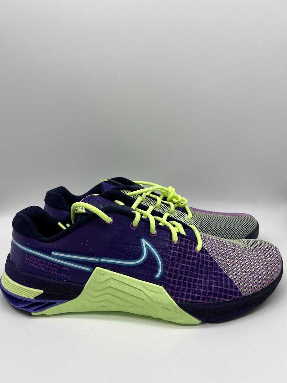 Nike Metcon 8 AMP Deep Purple Volt DV1206-500 Men's Shoes Size 15